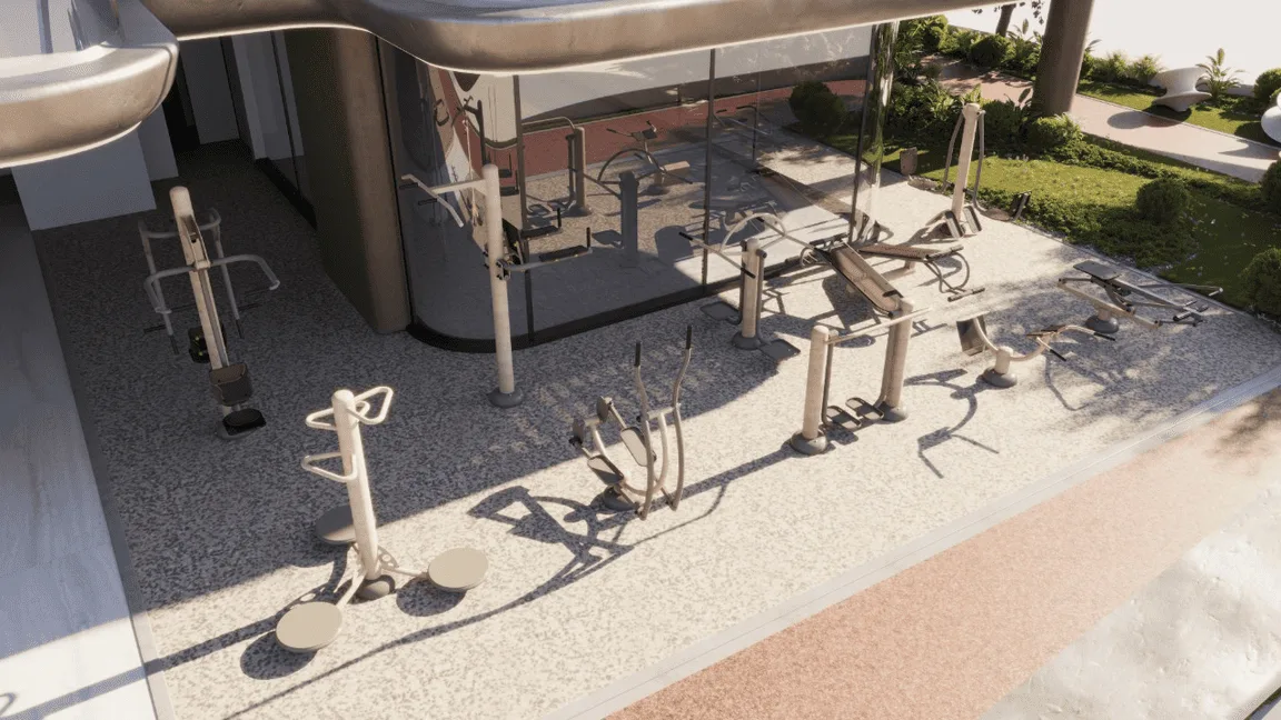 Outdoor Gym amenity image at Treppan Serenique Residences