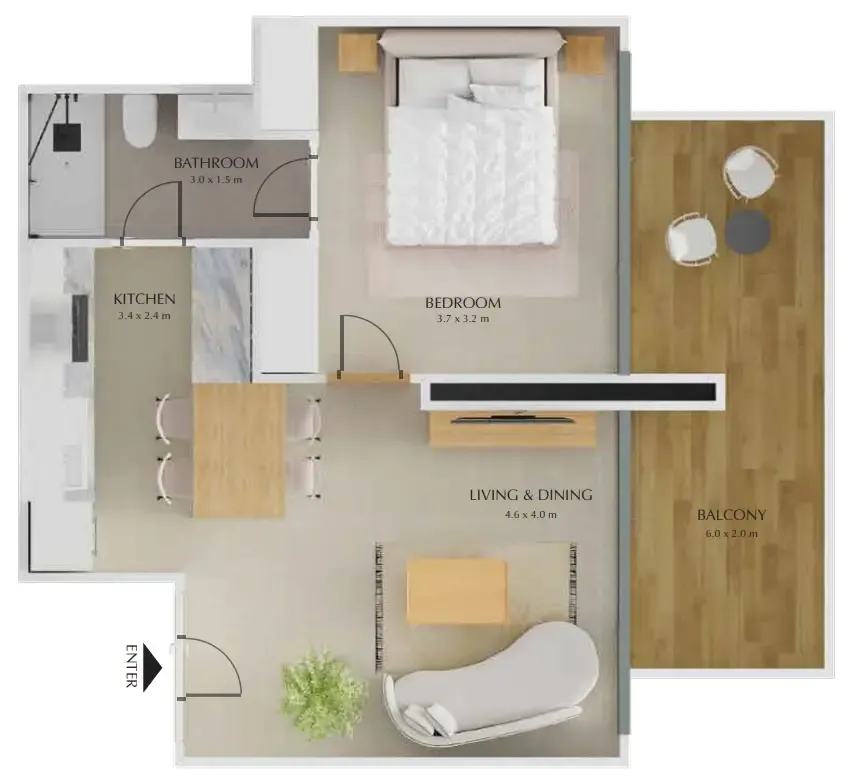Fakhruddin Properties Development Treppan Tower floor plan