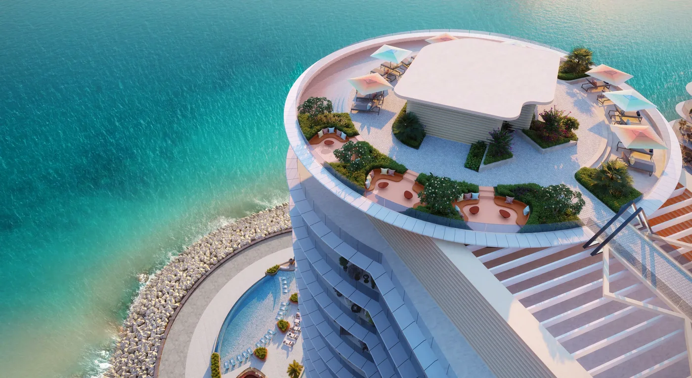 Rooftop Seating Area amenity image at Trio Isle Queen B