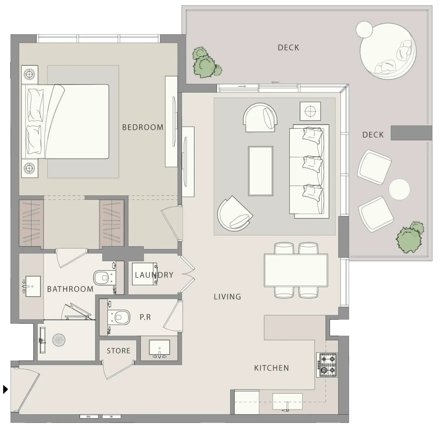 WOW Resorts Uno-Luxe floor plan