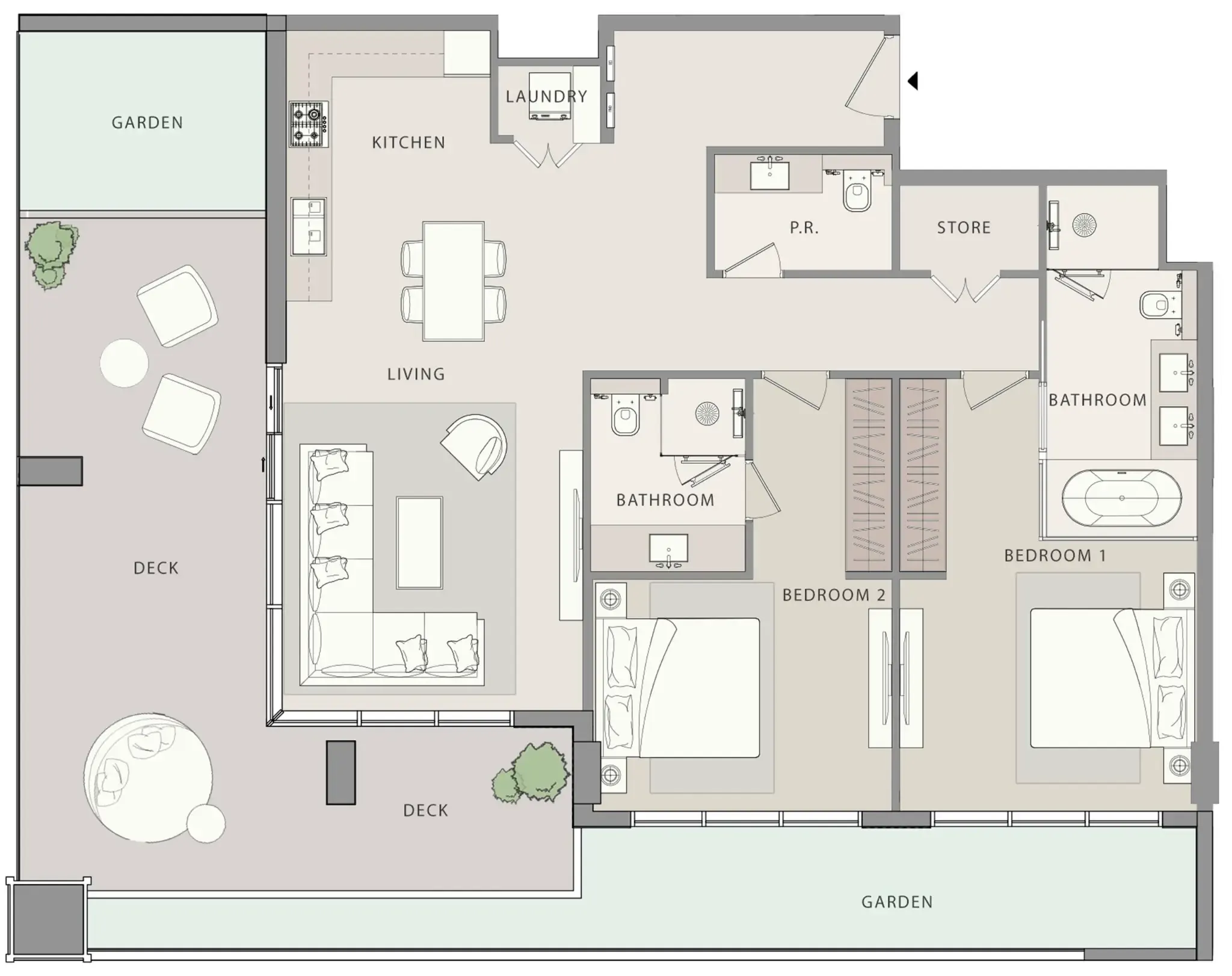 WOW Resorts Uno-Luxe floor plan