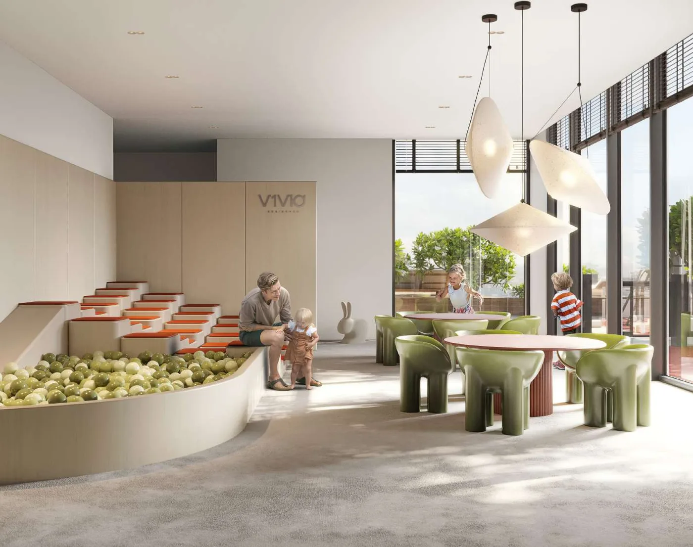 Kids Play Room amenity image at V1VID Tower