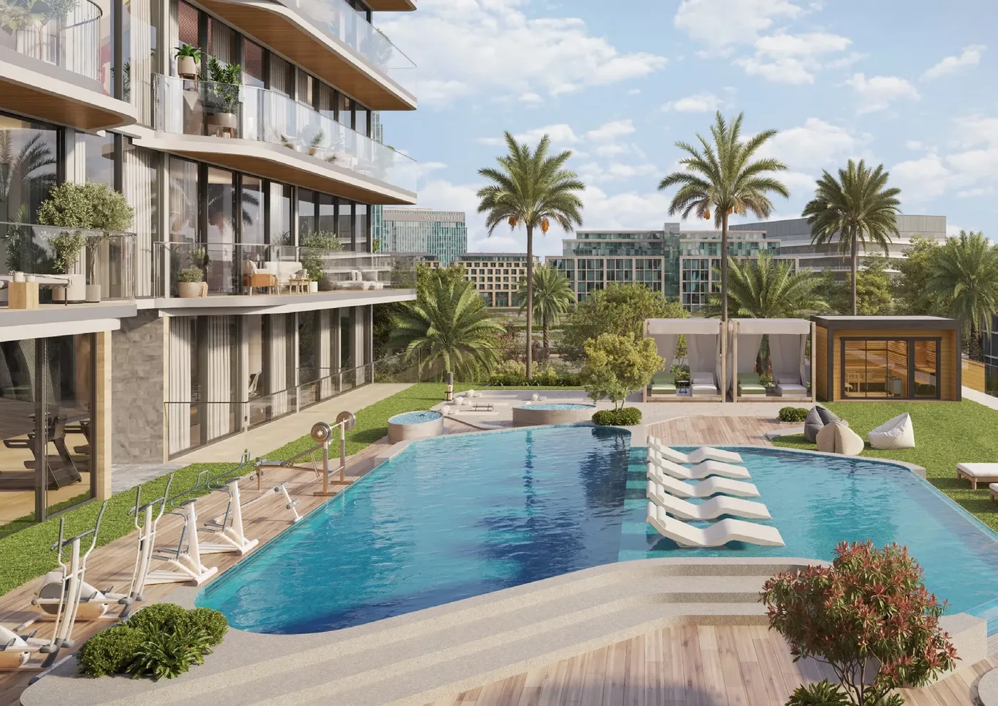 Adult & Kids' Pools amenity image at Veda by AUM Development