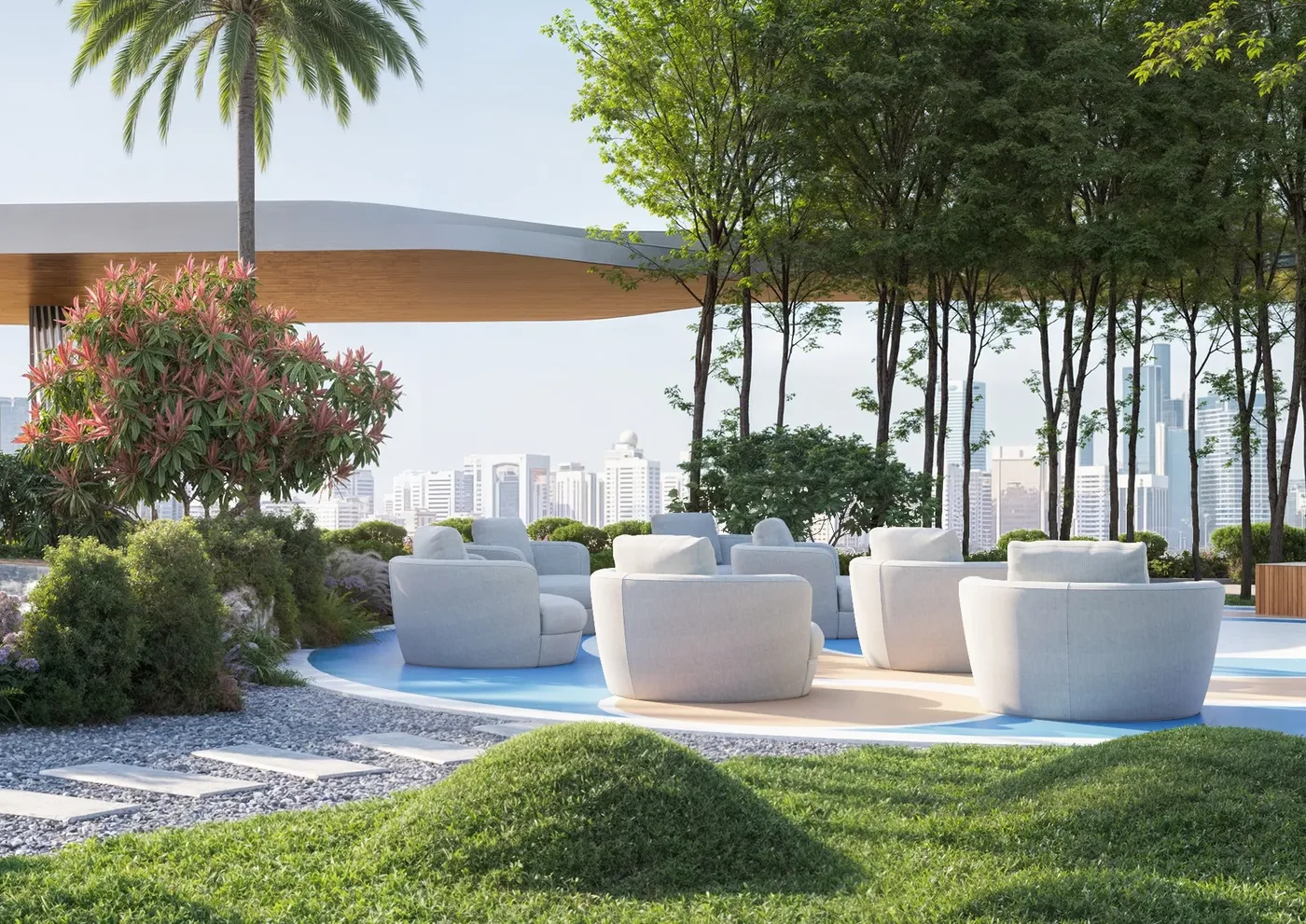 Zen Lounge amenity image at Veda by AUM Development