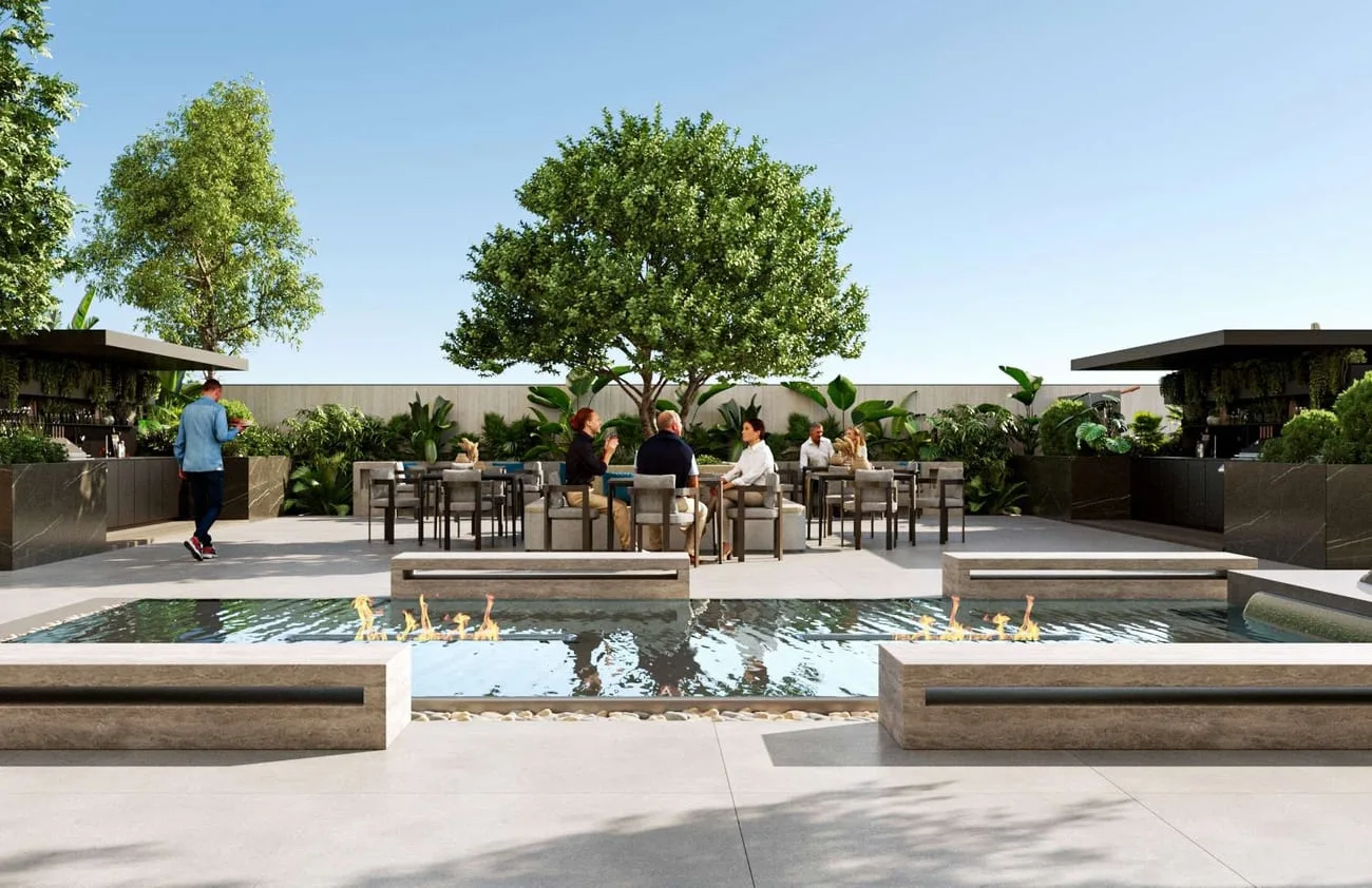 Zen Garden amenity image at Velor Penthouses