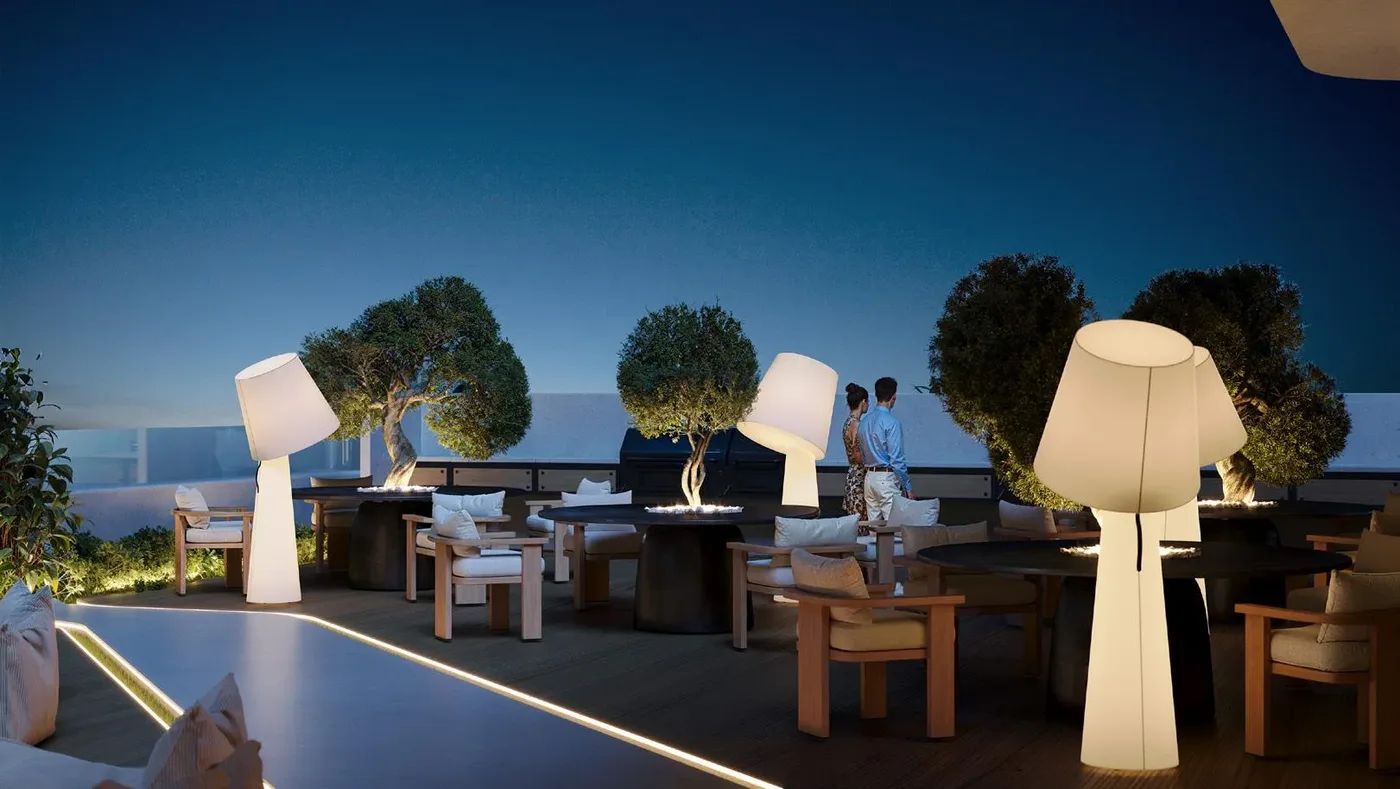 Rooftop Seating Area amenity image at Veona by Gutti
