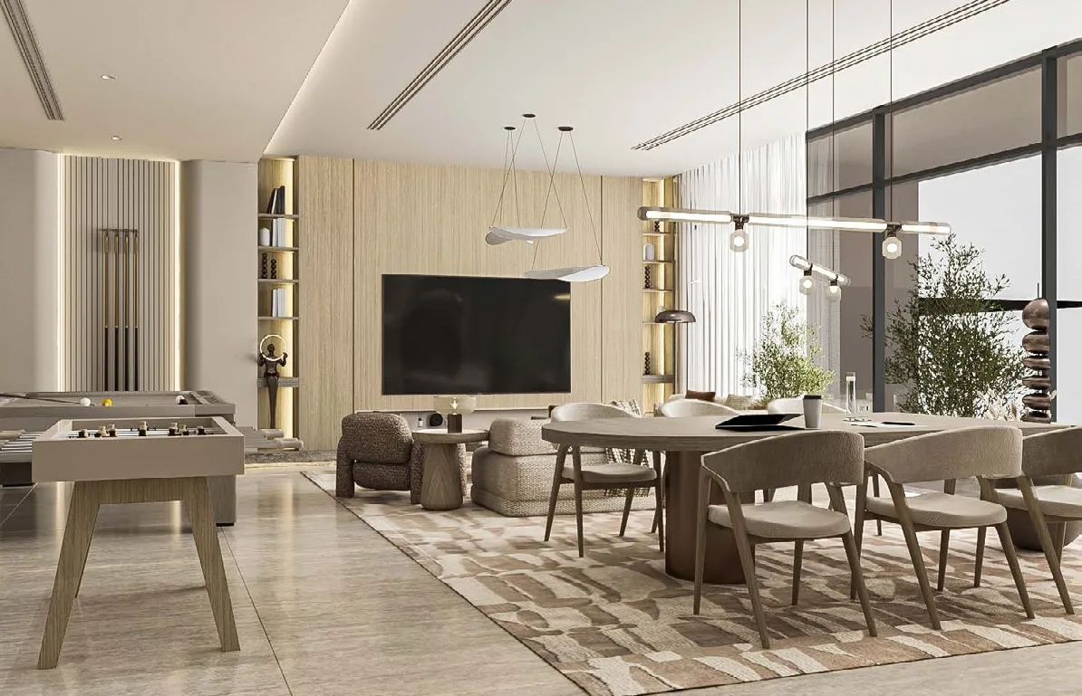 Indoor Club Lounge amenity image at Vida Residences Saadiyat Island