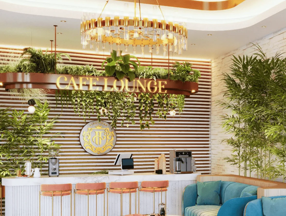 Cafe Lounge amenity image at Vincitore Aqua Flora