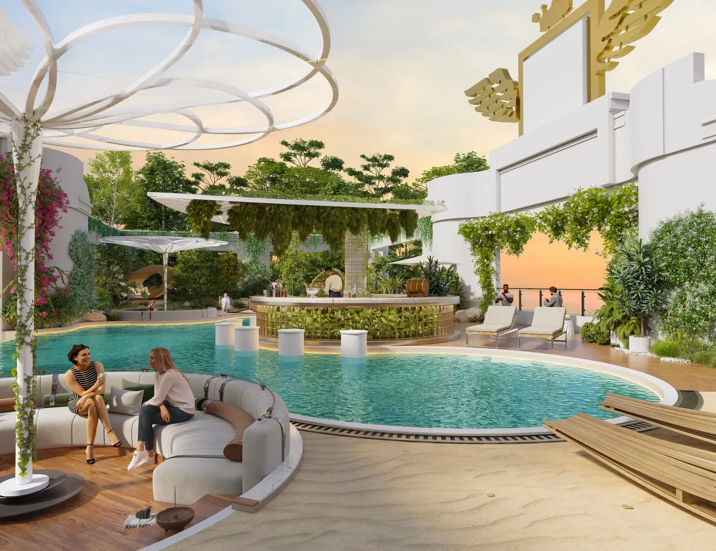 Clubhouse amenity image at Vincitore Wellness Estate