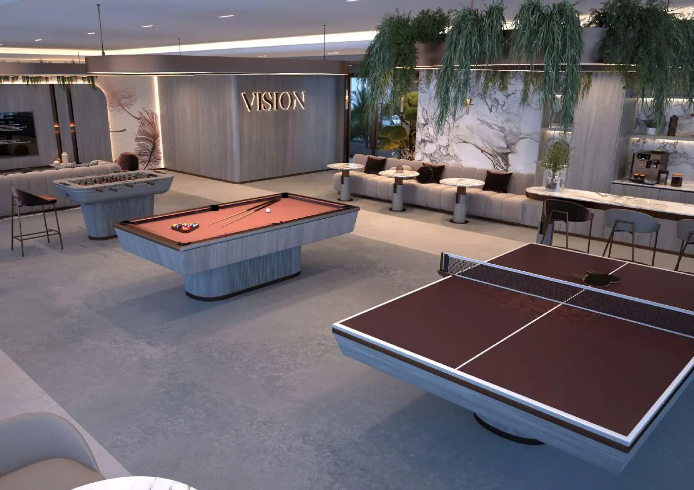Gaming Room amenity image at Vista by Vision