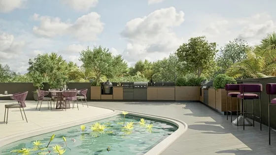 Koi Pond amenity image at Vivo South