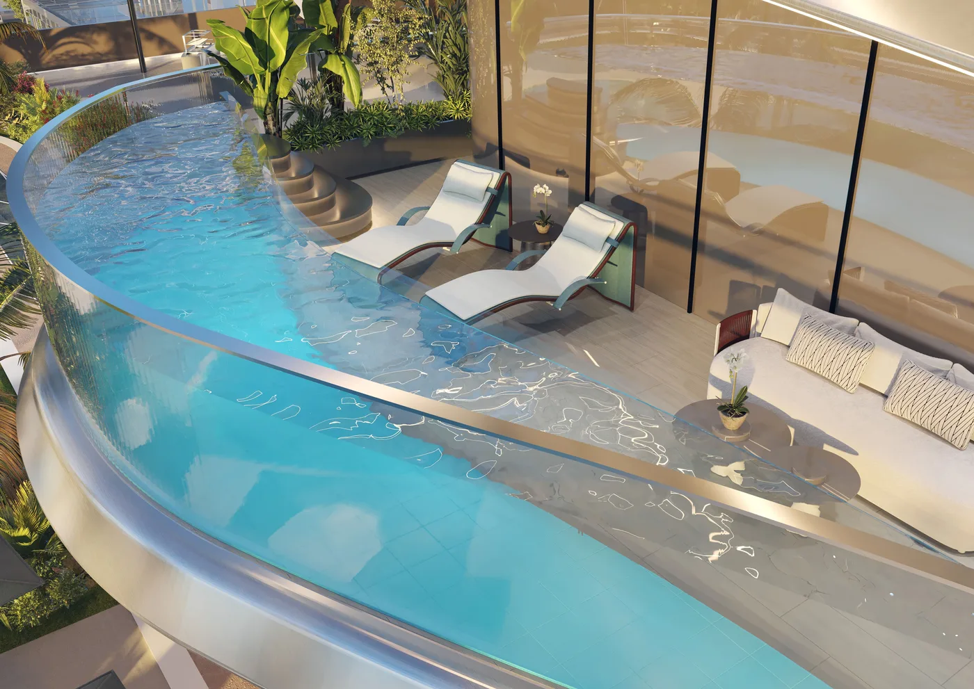 Private Pools amenity image at Volga Tower