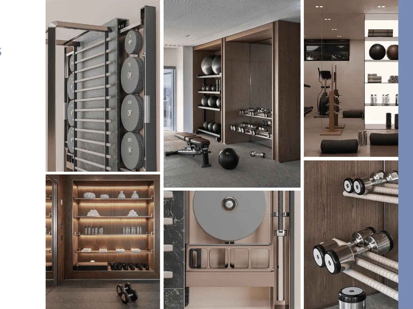 Integrated Gym Walls amenity image at Volta