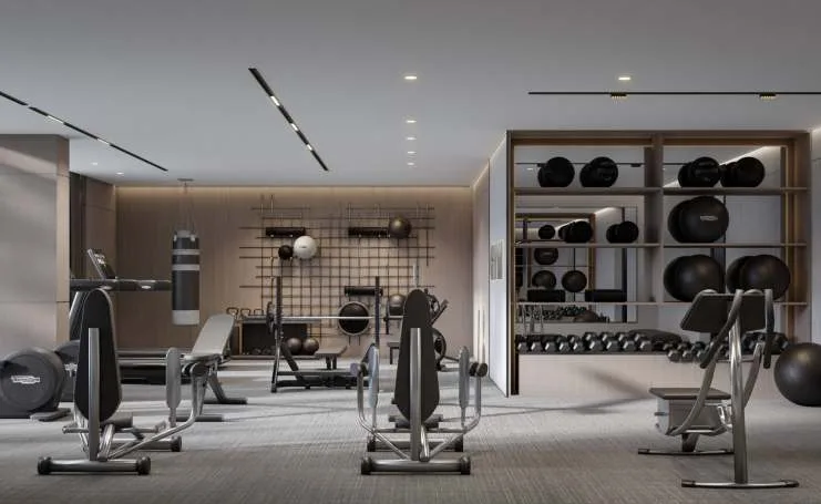 Gym amenity image at Vue by Crystal Bay