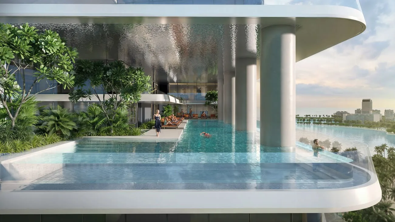 Sea View Infinity Pool amenity image at W Hotels and Residences Al Marjan