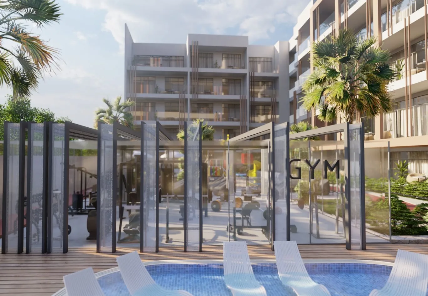 Fully Equipped Gym amenity image at Waref Residences
