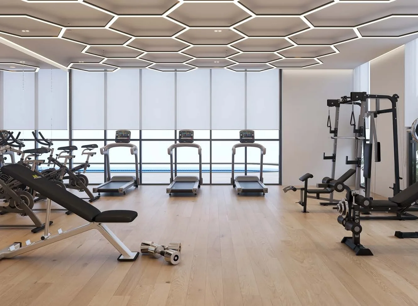 Gym amenity image at Whitecliffs Residences