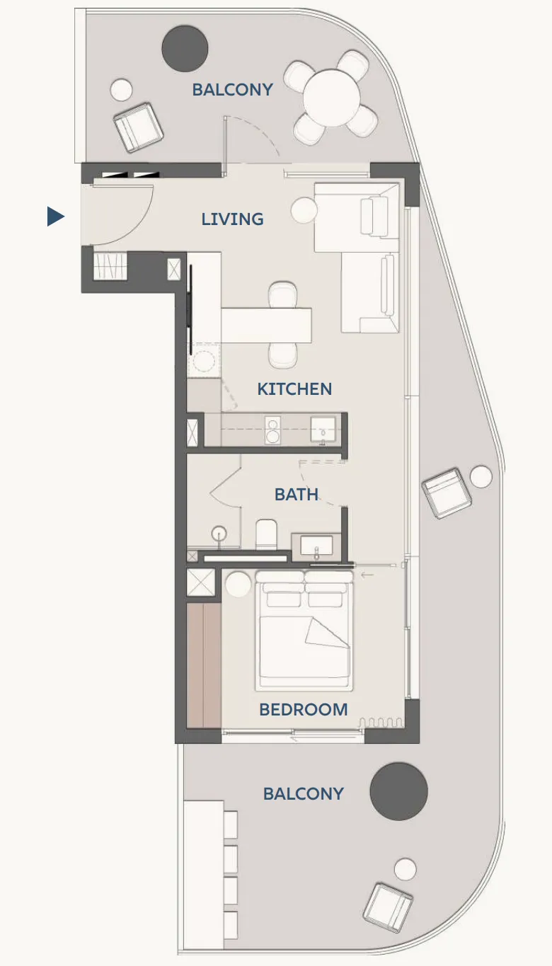 Divine One Group Wyndham Residences Al Marjan Island floor plan