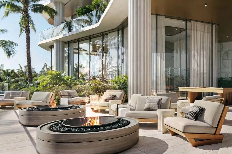 Outdoor Social Terrace amenity image at Wyndham Residences Al Marjan Island