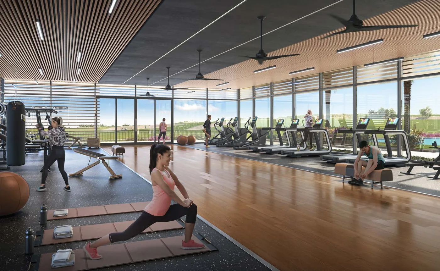 Gym amenity image at Yas Golf Collection
