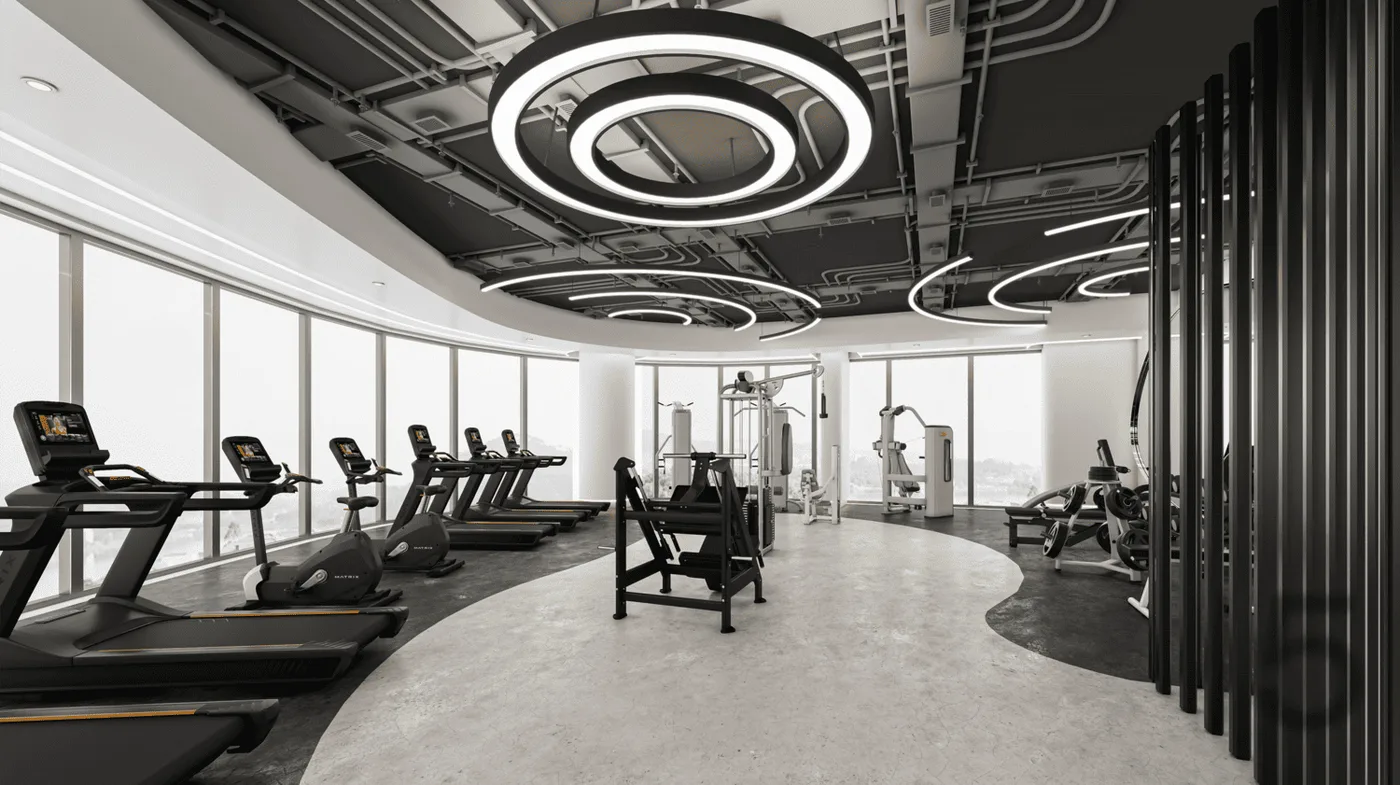 Modern Gym amenity image at Zephyra Residences