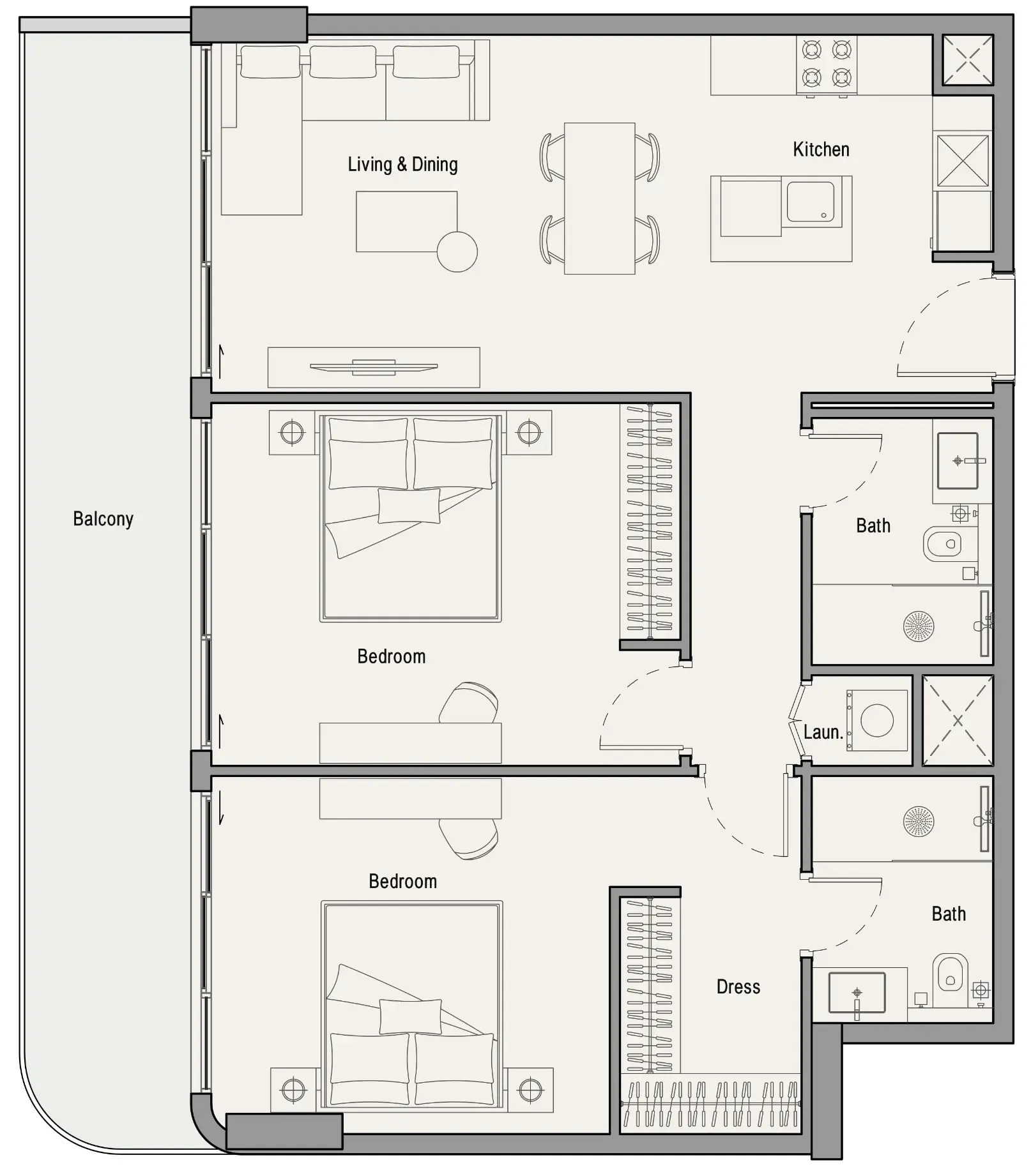 Iman Developers 113 Residences by Iman floor plan