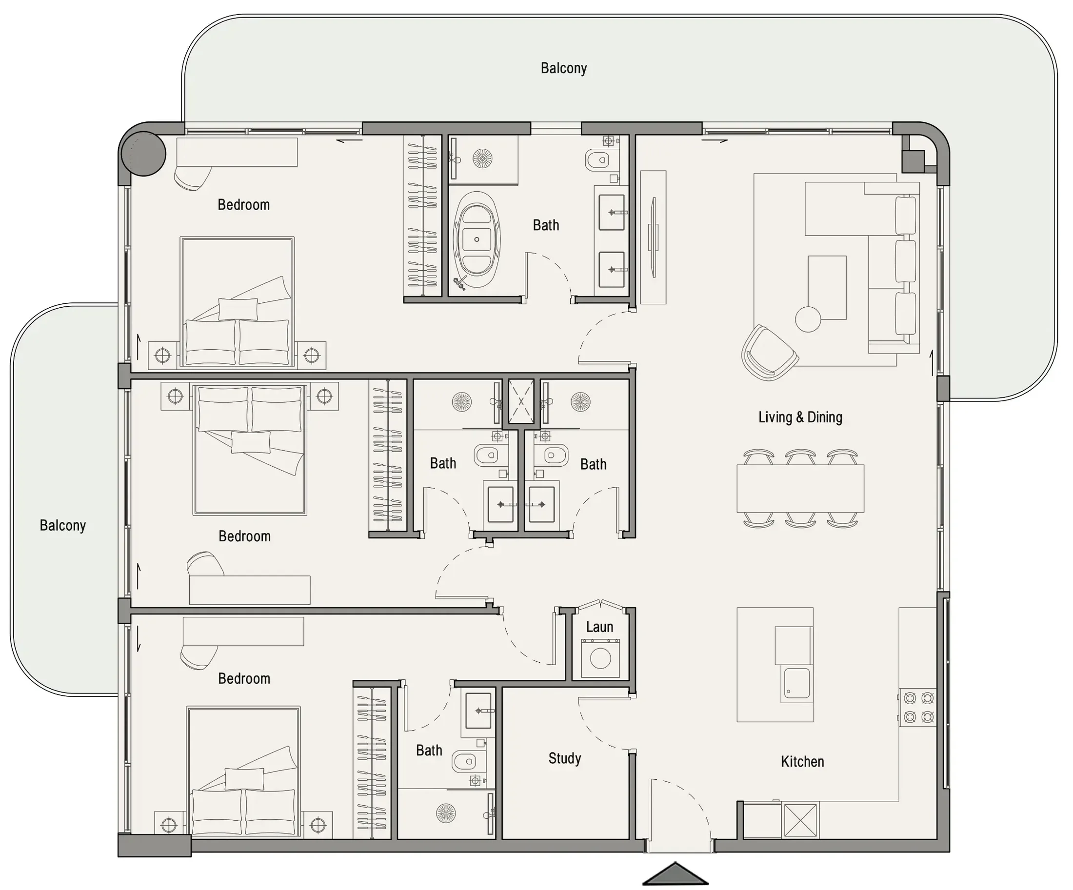 Iman Developers 113 Residences by Iman floor plan
