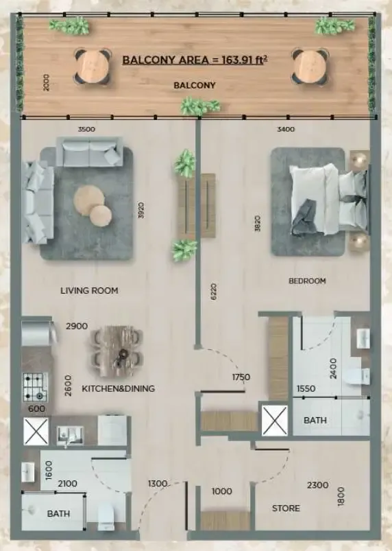 Tabeer Real Estate Development LLC 368 Park Ln. floor plan
