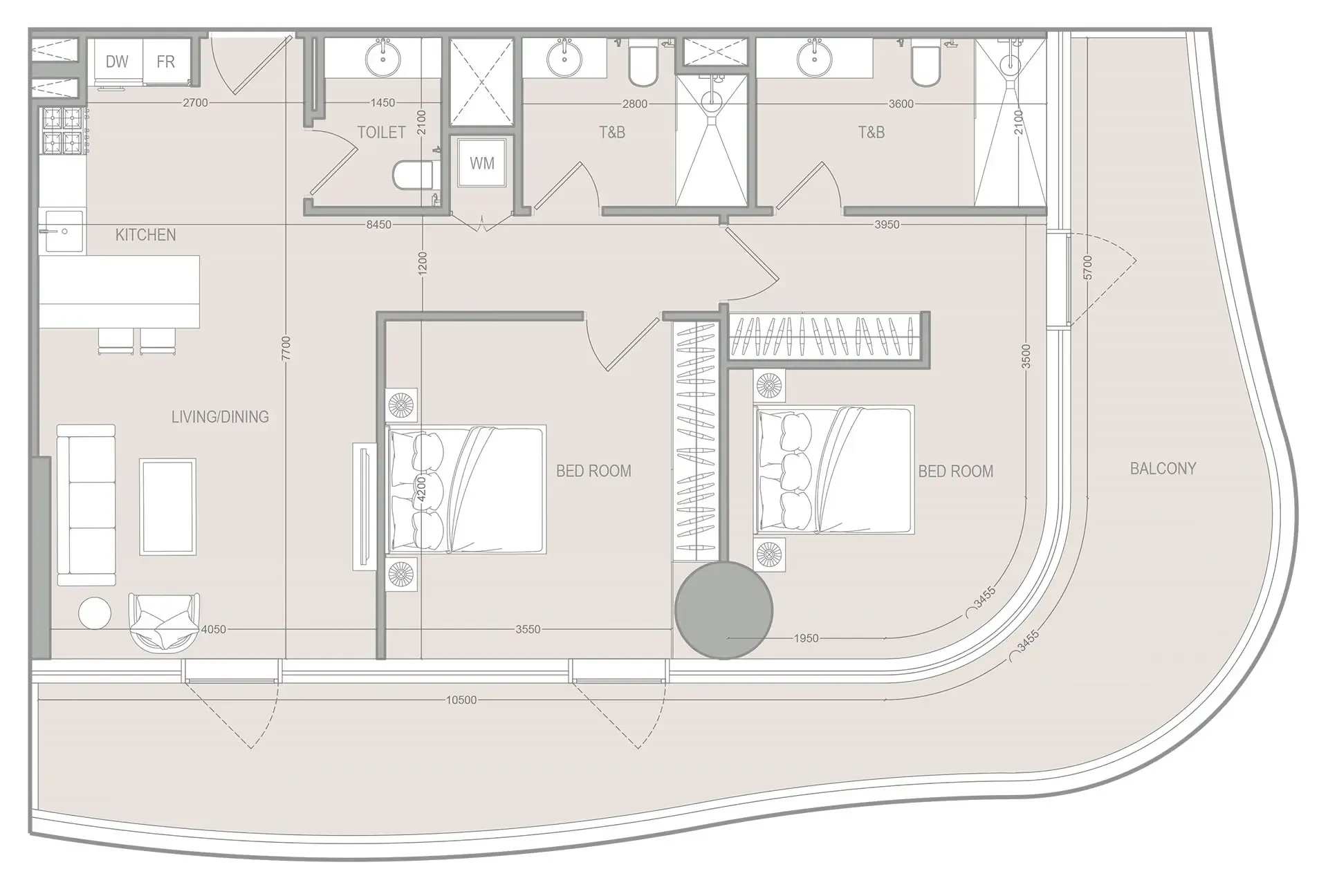 Object 1 A1LA Residence floor plan