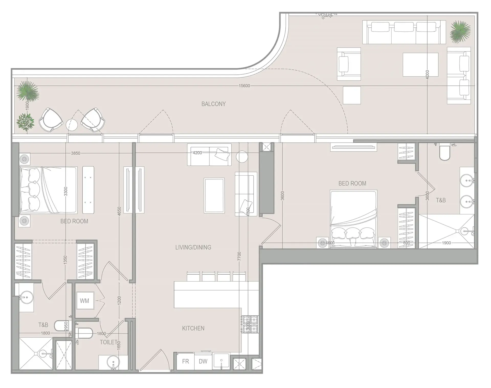 Object 1 A1LA Residence floor plan