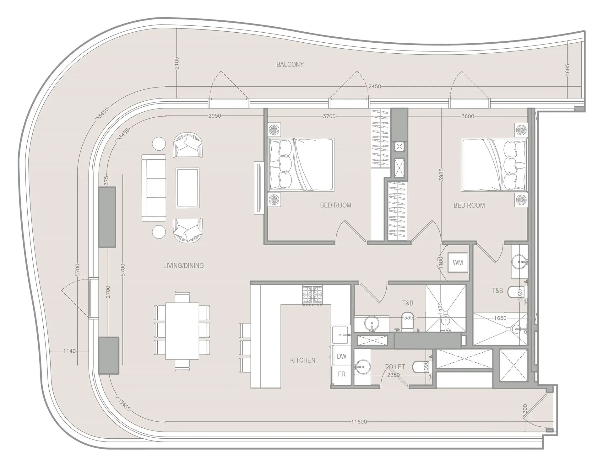 Object 1 A1LA Residence floor plan