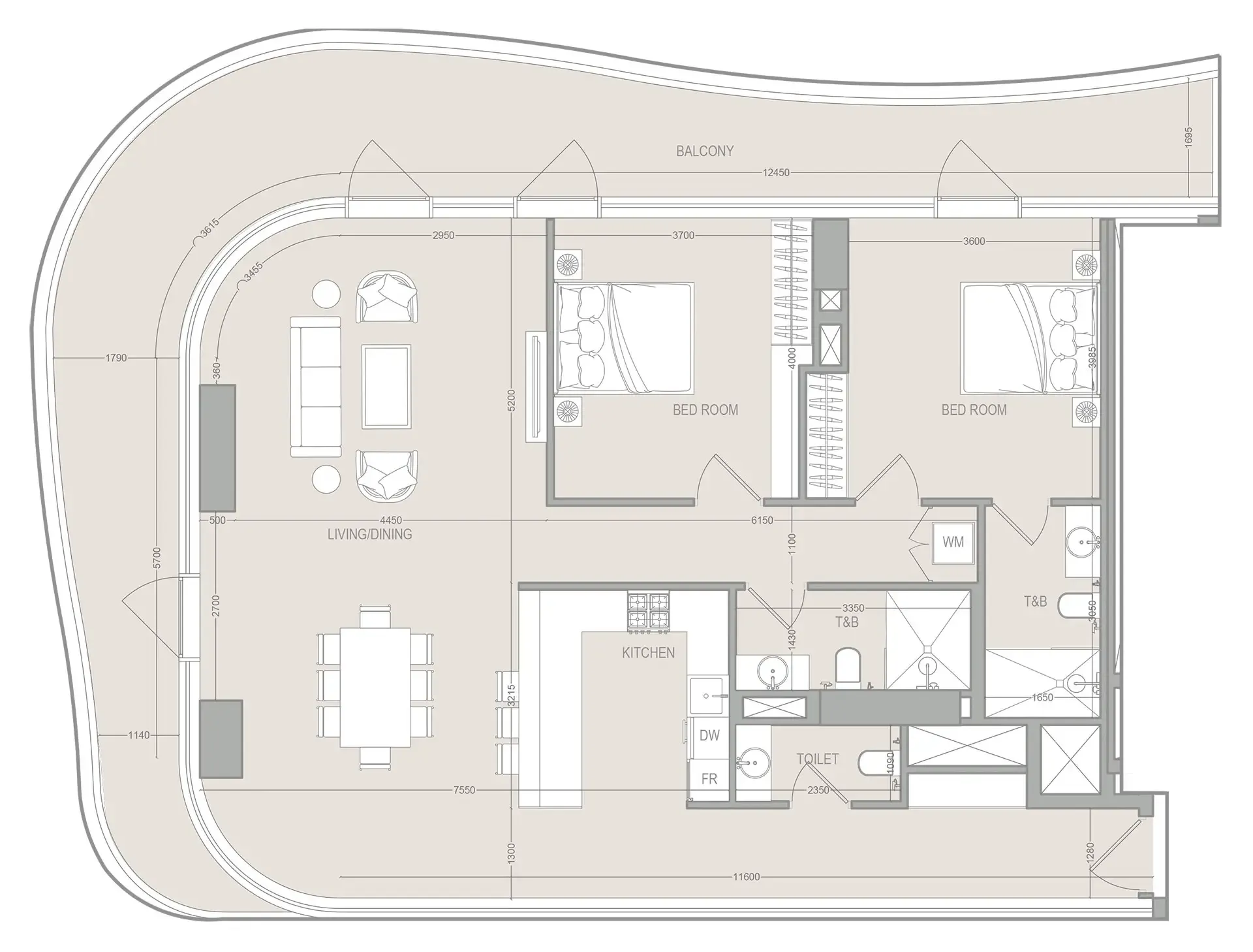 Object 1 A1LA Residence floor plan