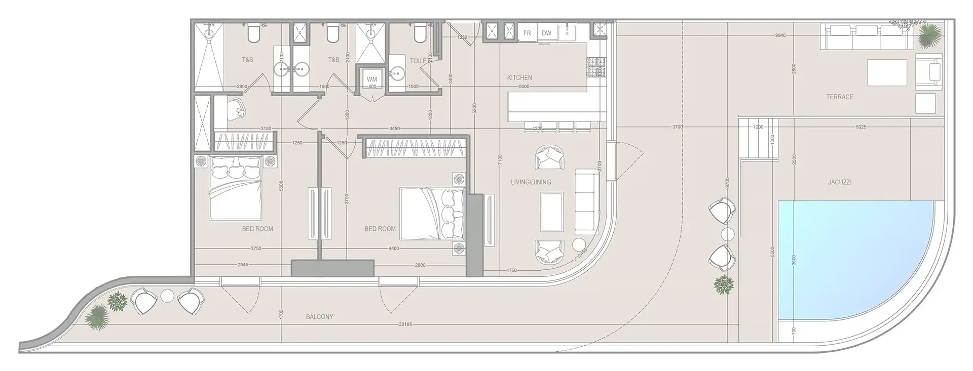 Object 1 A1LA Residence floor plan
