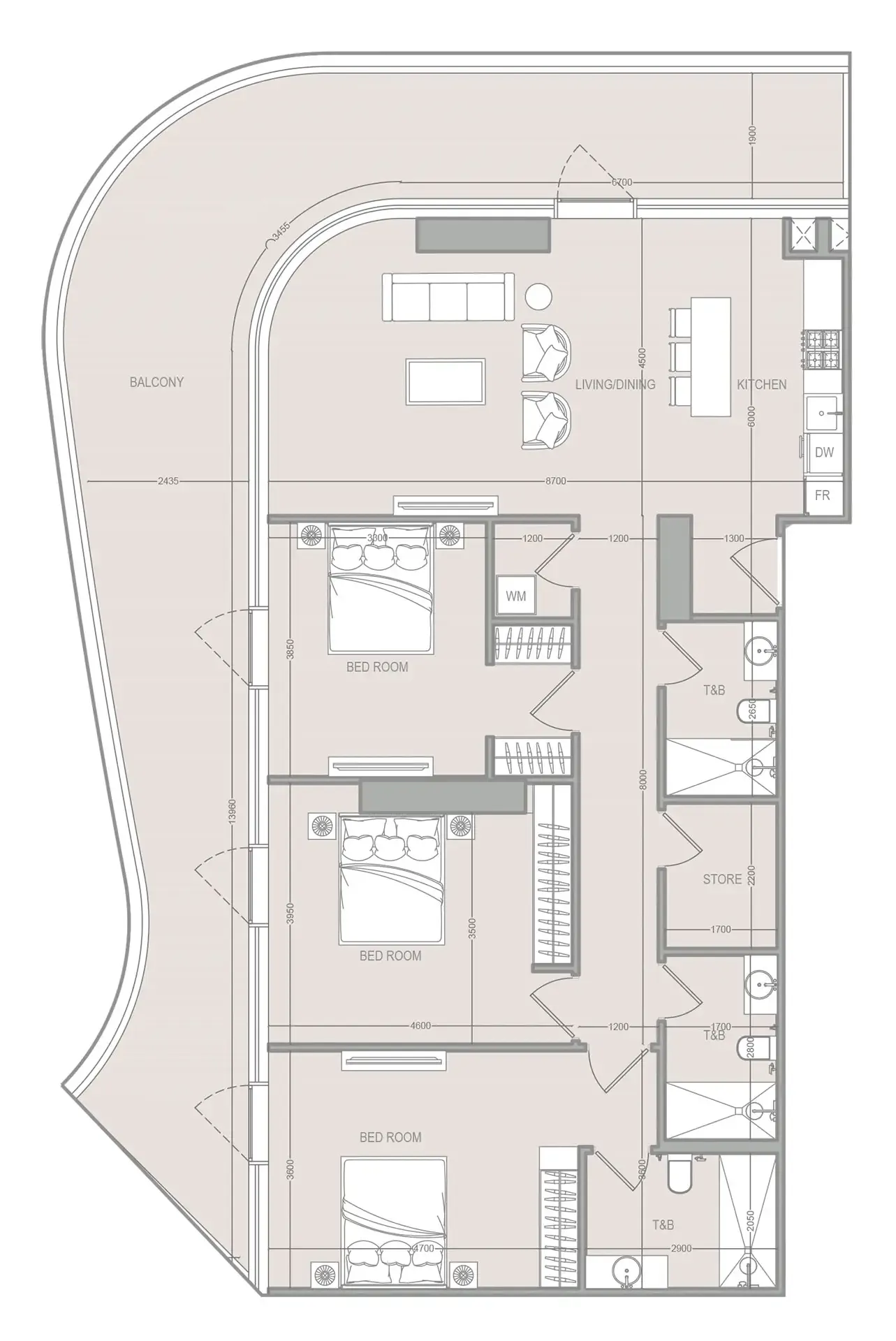 Object 1 A1LA Residence floor plan