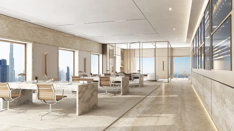 Interior at AHS Tower in DIFC (Dubai International Financial Center) Dubai
