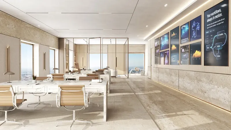 Interior at AHS Tower in DIFC (Dubai International Financial Center) Dubai