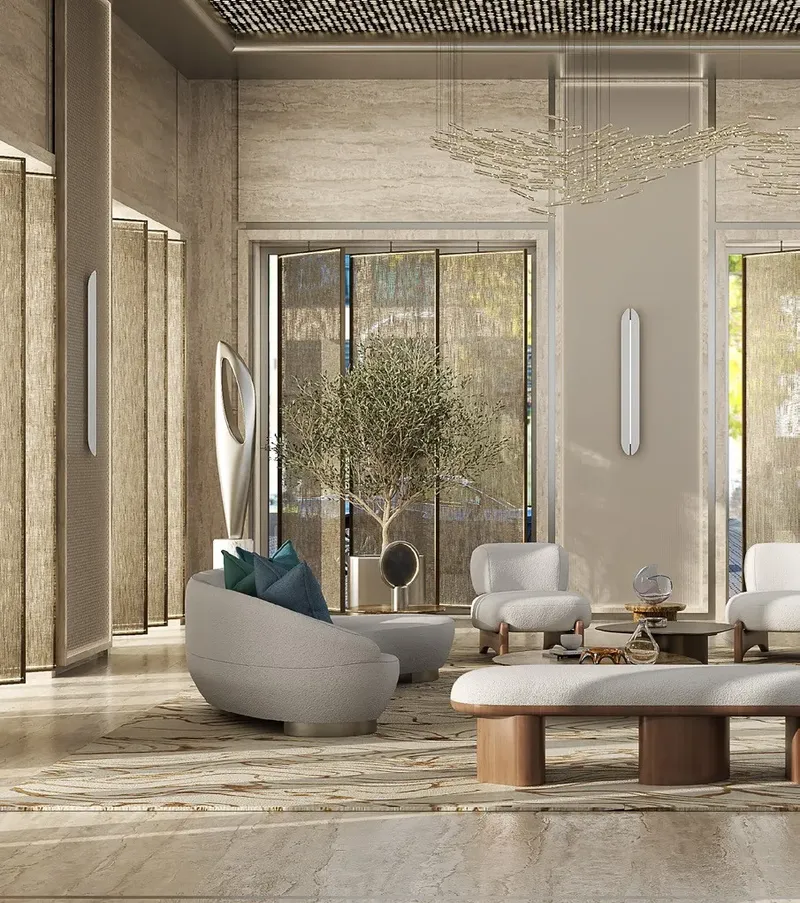 Interior at AHS Tower in DIFC (Dubai International Financial Center) Dubai