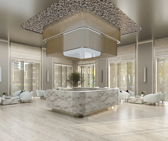 Lobby at AHS Tower in DIFC (Dubai International Financial Center) Dubai