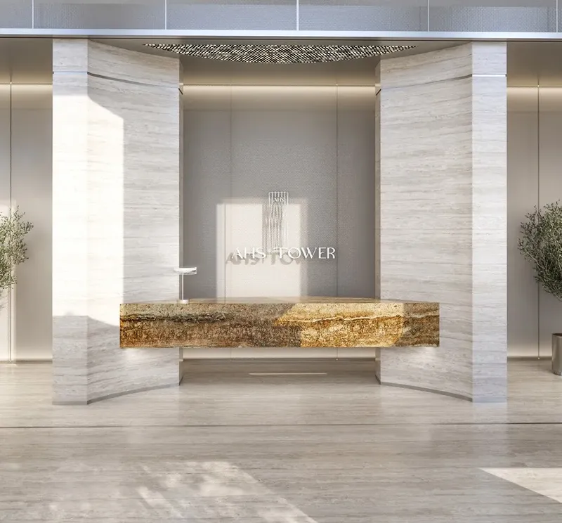 Lobby at AHS Tower in DIFC (Dubai International Financial Center) Dubai