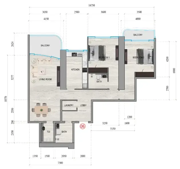 Tiger Group Al Ghaf Tower floor plan