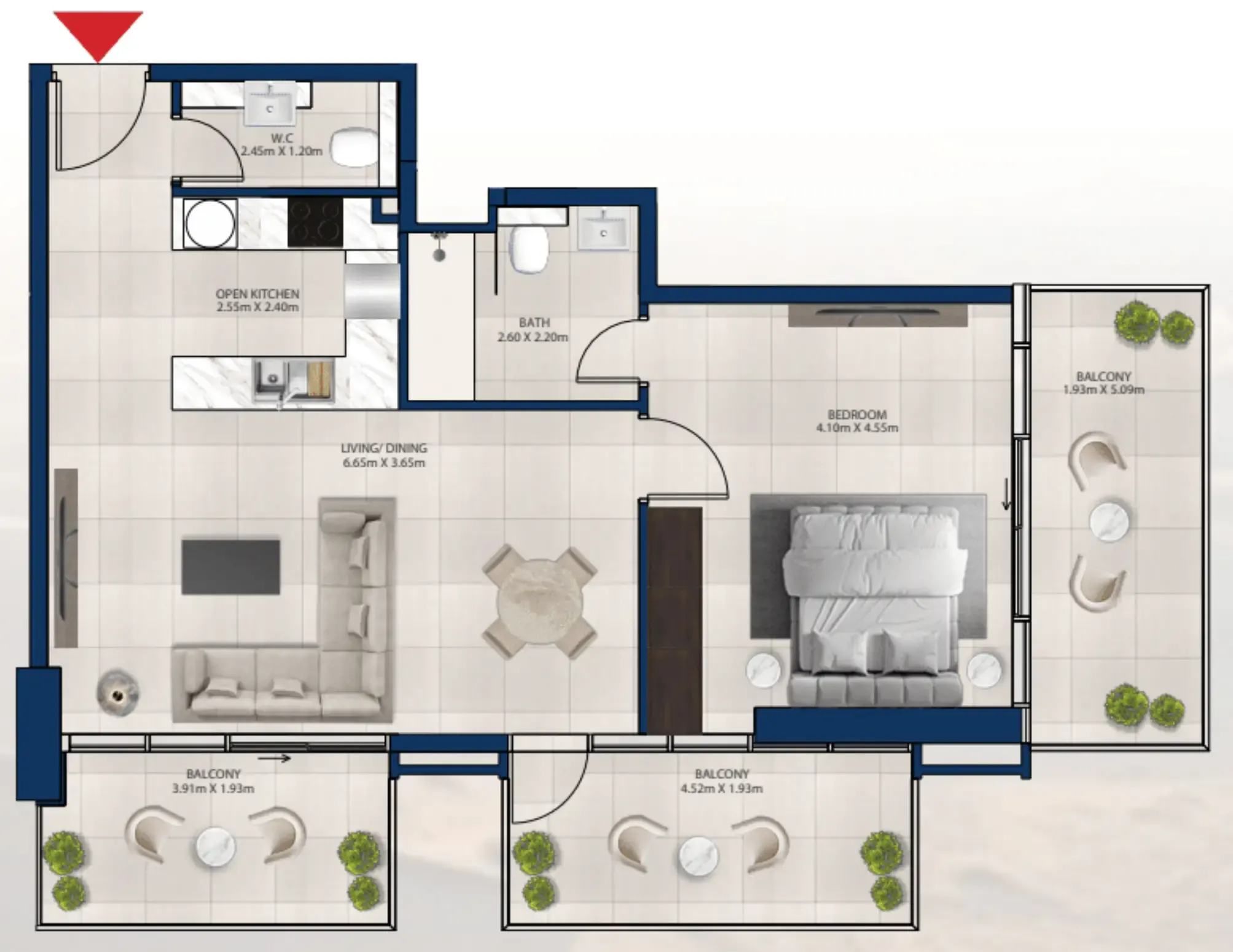 Dubai Investments Real Estate Al Vista floor plan