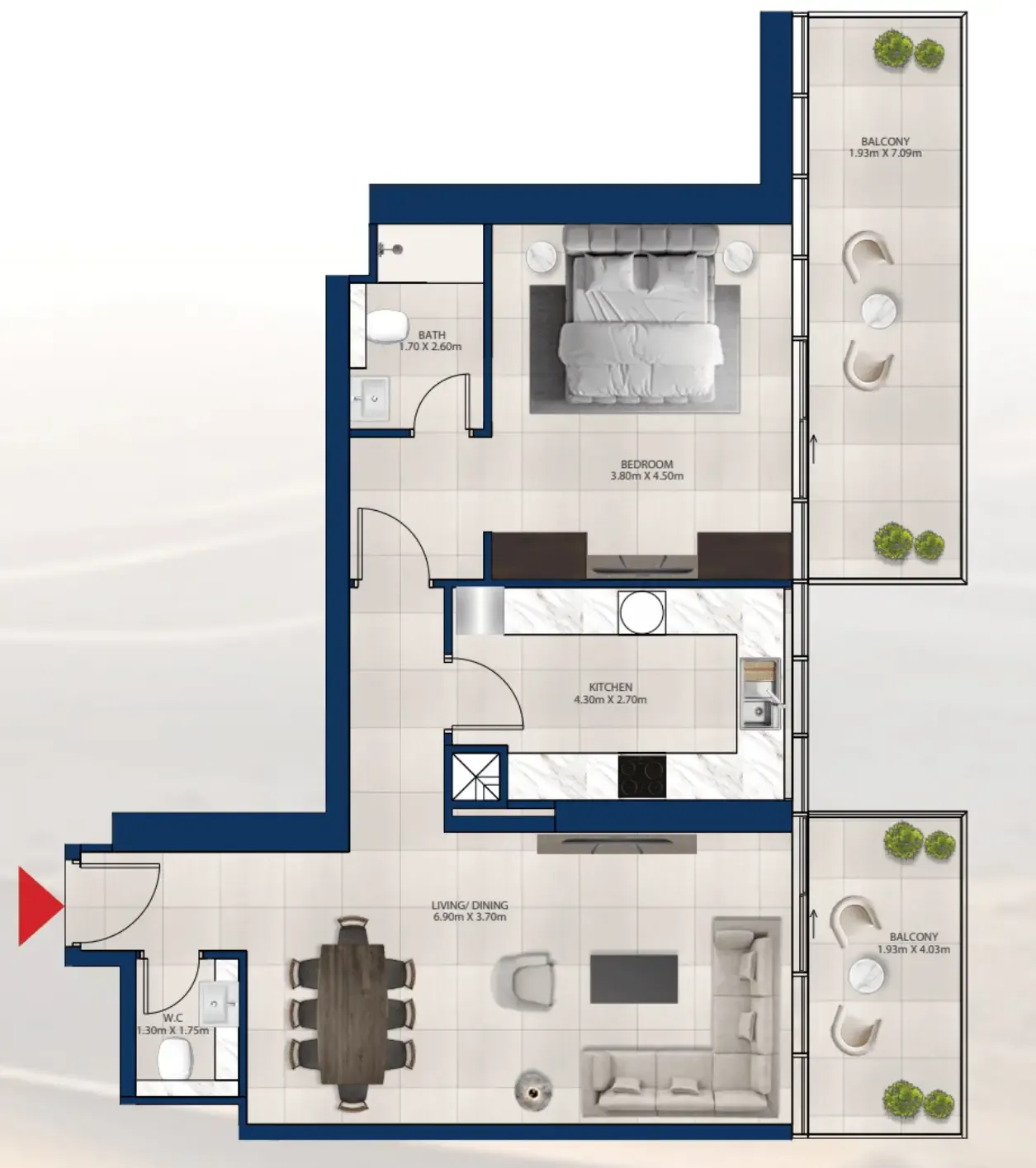 Dubai Investments Real Estate Al Vista floor plan