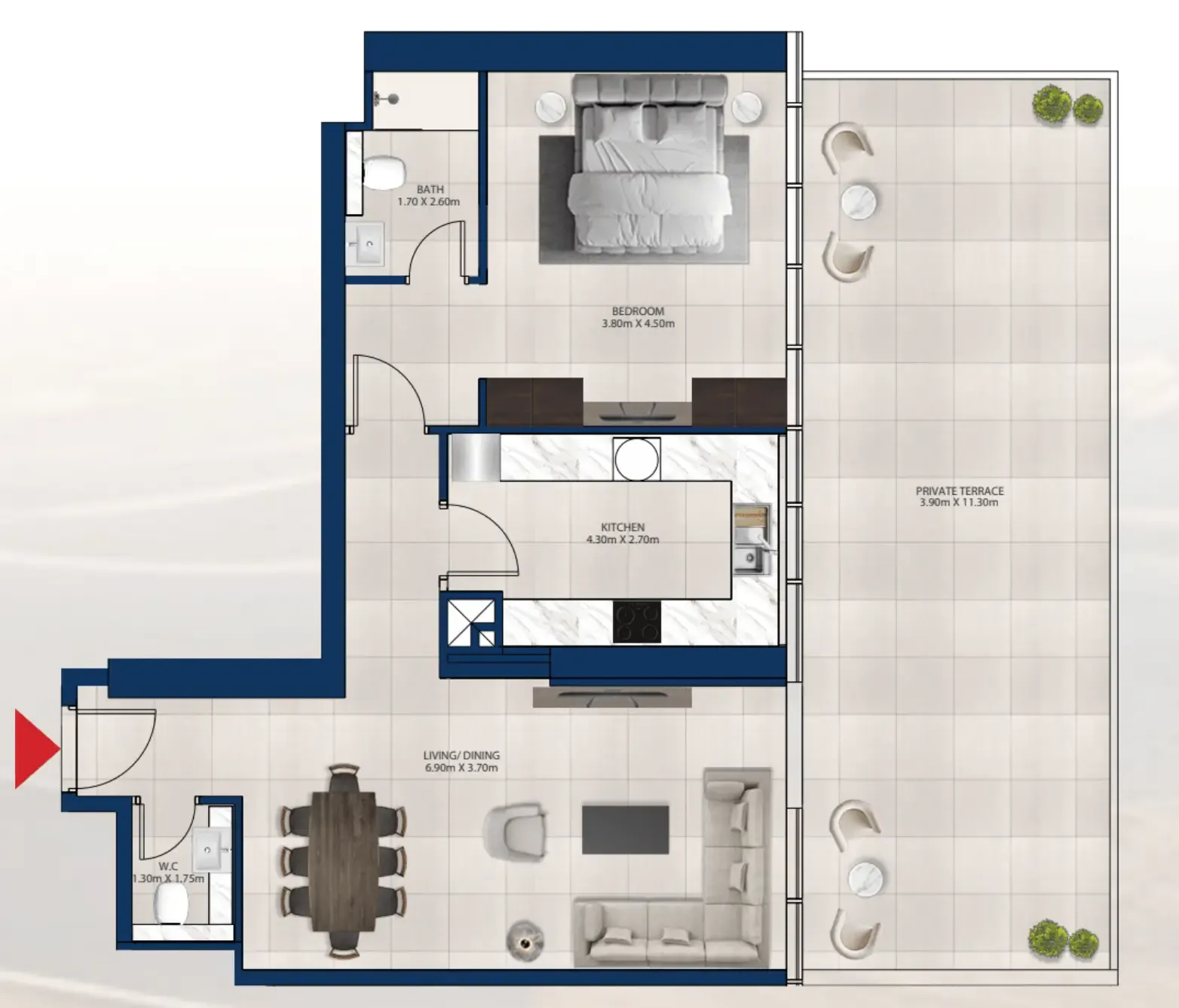Dubai Investments Real Estate Al Vista floor plan
