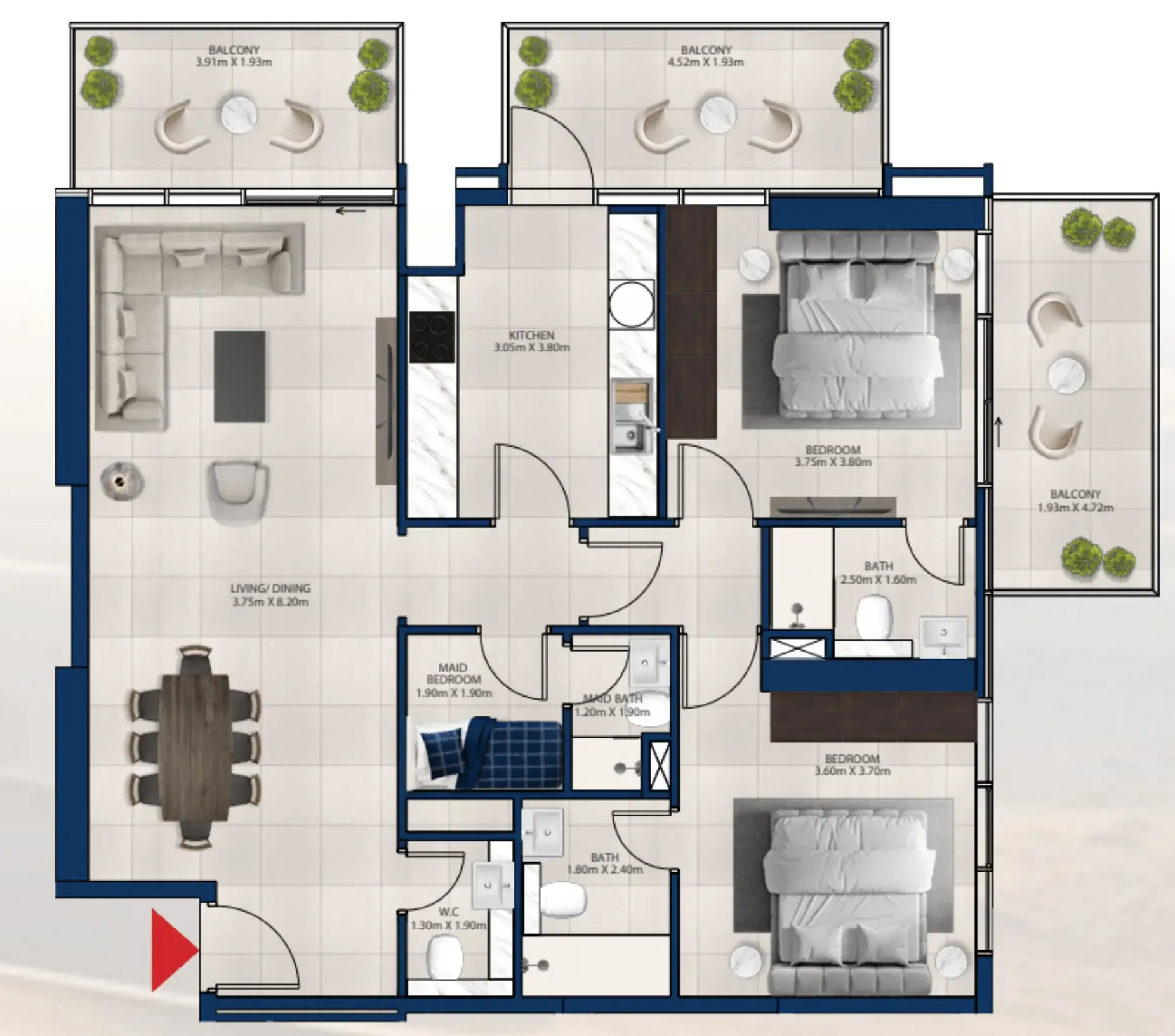 Dubai Investments Real Estate Al Vista floor plan