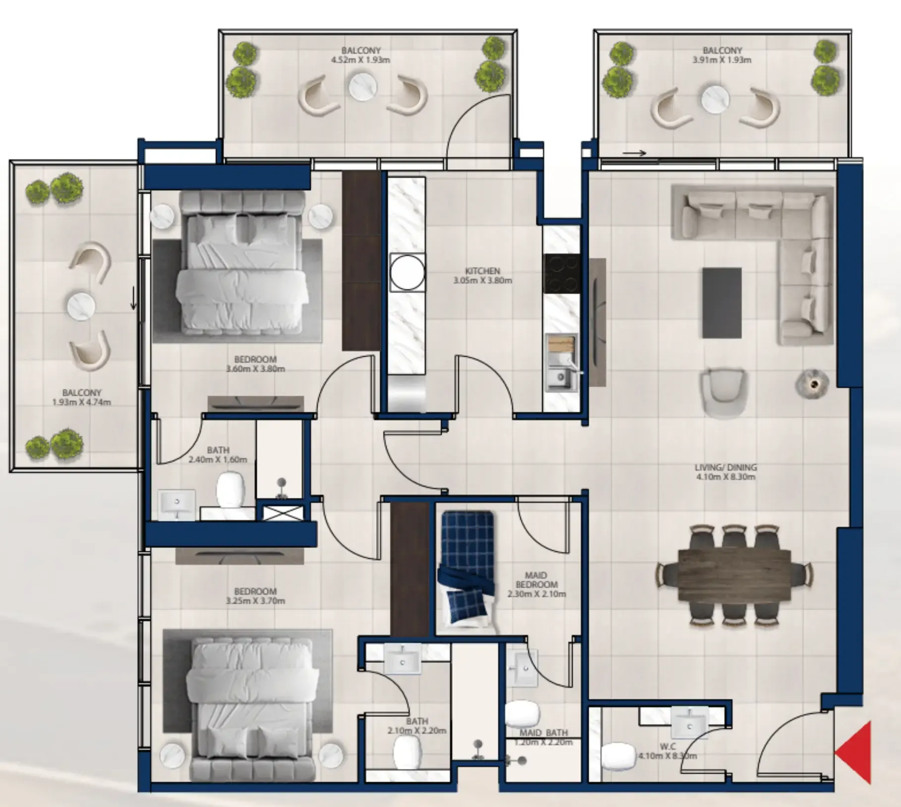 Dubai Investments Real Estate Al Vista floor plan