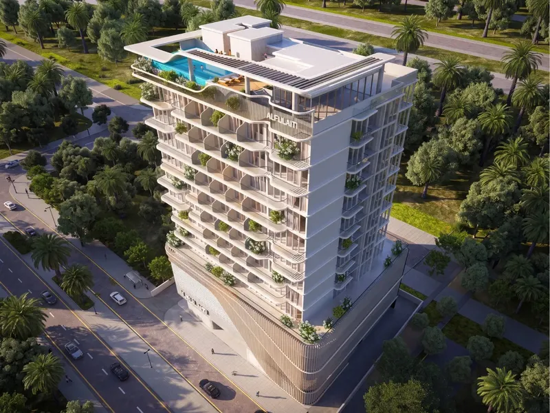 Exterior at Alfulaiti Residence in Dubai Land Residence Complex Dubai