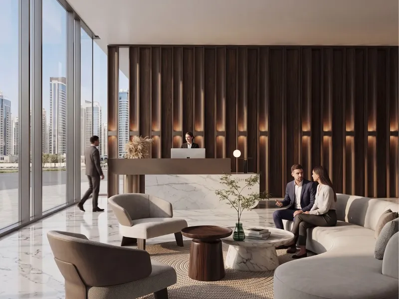 Lobby at Alfulaiti Residence in Dubai Land Residence Complex Dubai