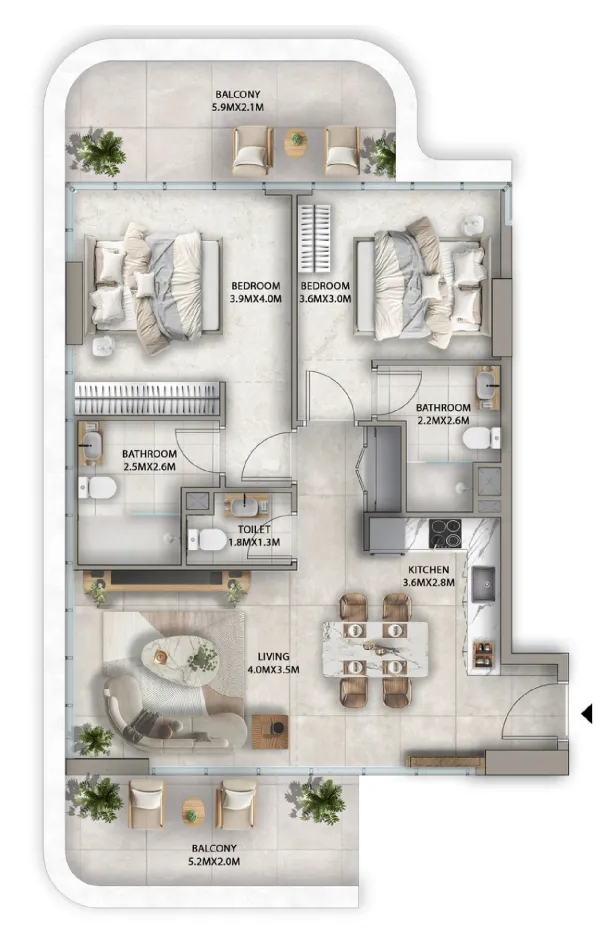 Karma Developers Antalya floor plan