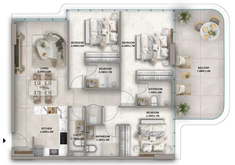 Karma Developers Antalya floor plan