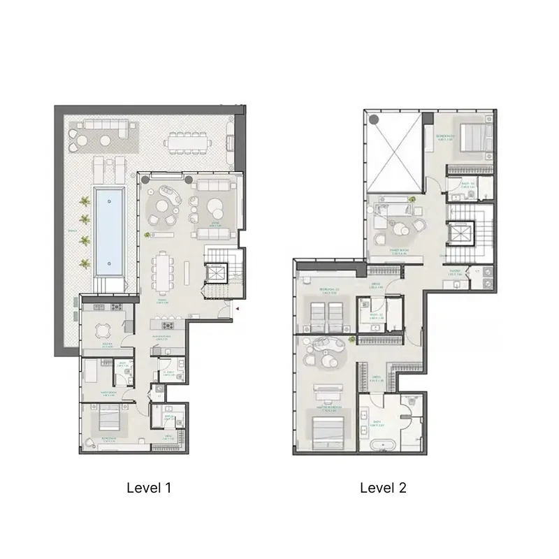 Wasl Avenue Park Towers 1 at Wasl 1 floor plan